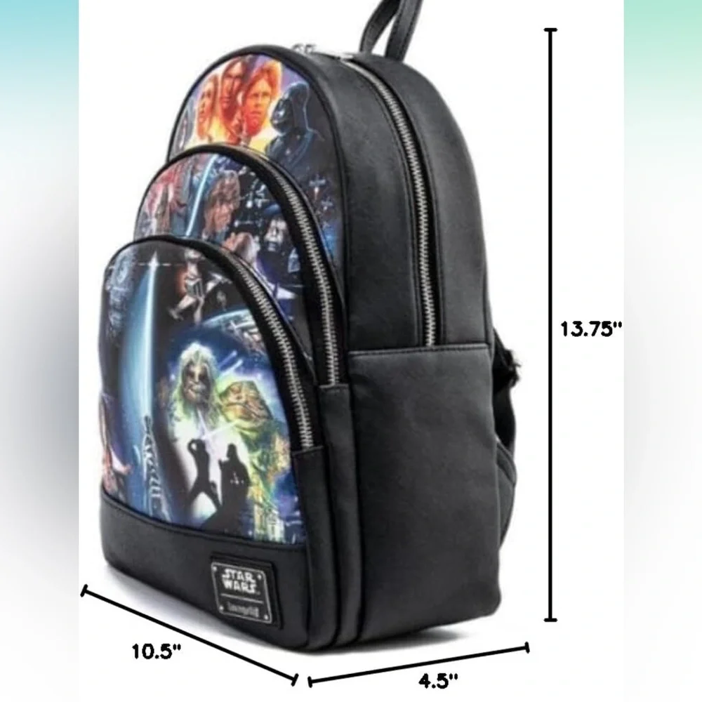 Loungefly‎ Disney Star Wars Original Trilogy Mini Backpack - Picture 13 of 14